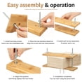 thumbnail image 5 of Bamboo Bookbinding Spine Press 11inches Narrow Book Press for Spine Shaping and Bookbinding for DIY Book Paper Craft Leather Work, 5 of 11