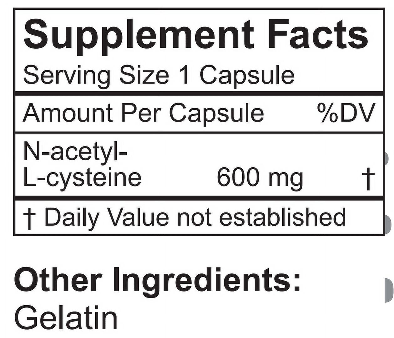 LifeLink's NAC (N-Acetyl L-Cysteine) | 600 mg x 120 capsules | Antioxidant, Anti-Aging, Immunity | Gluten Free & Non-GMO | Made in the USA