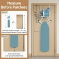 thumbnail image 5 of KES Ironing Board Hanger White, Fits for 1 3/4 Doors Over The Door Ironing Board Holder Door Mount with Storage Shelf Y and T Shaped, 5 of 12