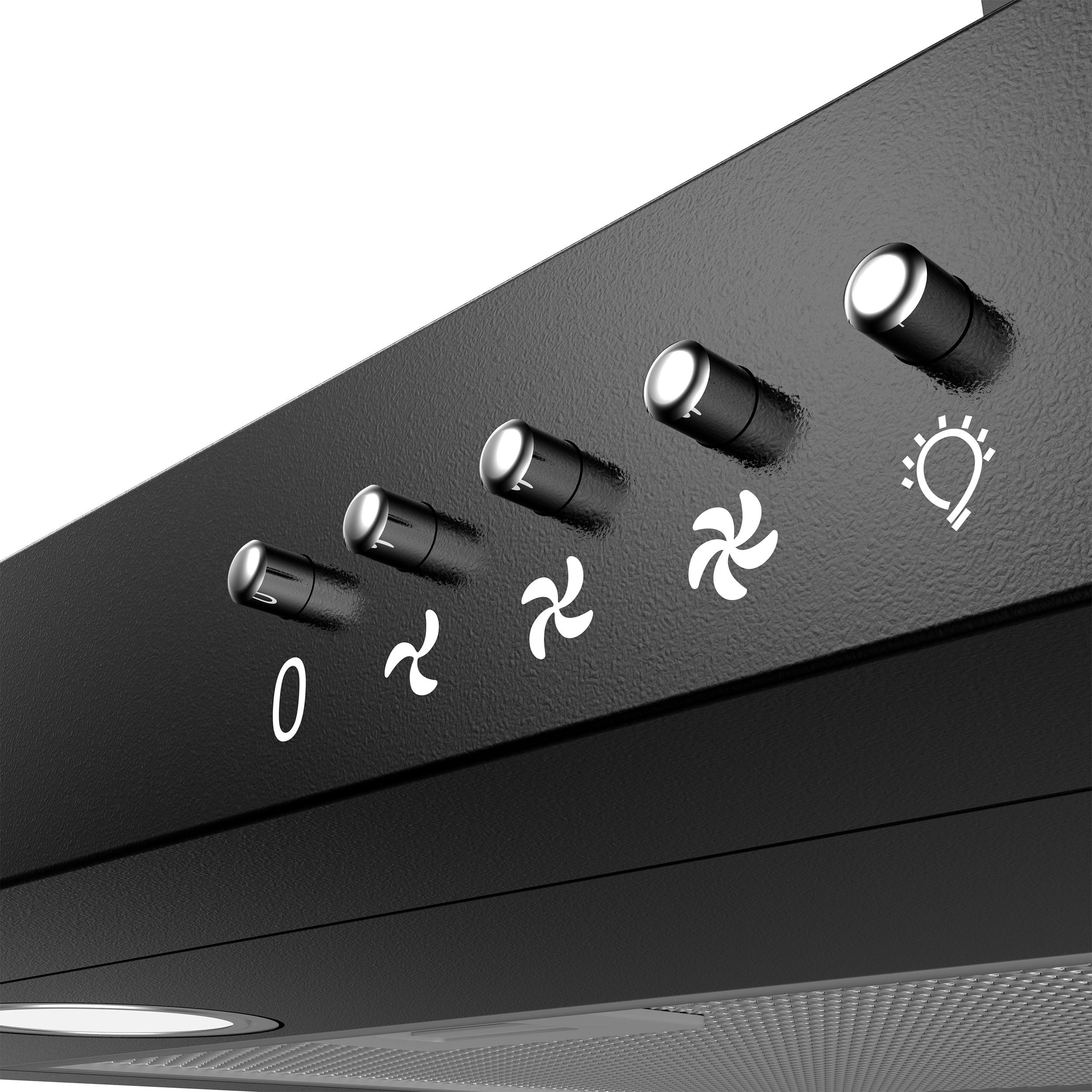 CIARRA Black Range Hood 30 inch Wall Mount Vent Hood Ductless Ducted Convertible CAB206P75