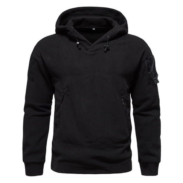 Gibobby Moderno Sudadera con cordón para Hombre(Negro,M)