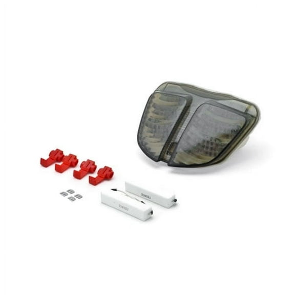 Krator Smoke LED Tail Light Integrated with Turn Signals Compatible with 2006 Suzuki GSXR 600 / GSX-R600
