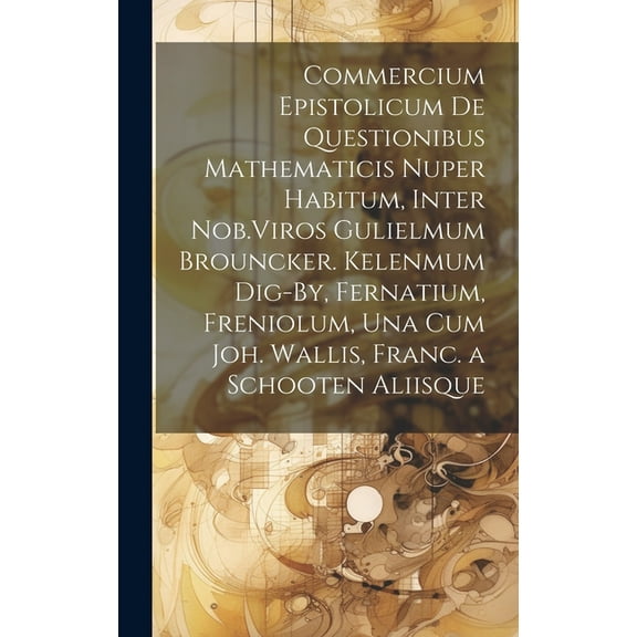 Commercium Epistolicum De Questionibus Mathematicis Nuper Habitum, Inter Nob.Viros Gulielmum Brouncker. Kelenmum Dig-By, Fernatium, Freniolum, Una Cum Joh. Wallis, Franc. a Schooten Aliisque (Hardcove
