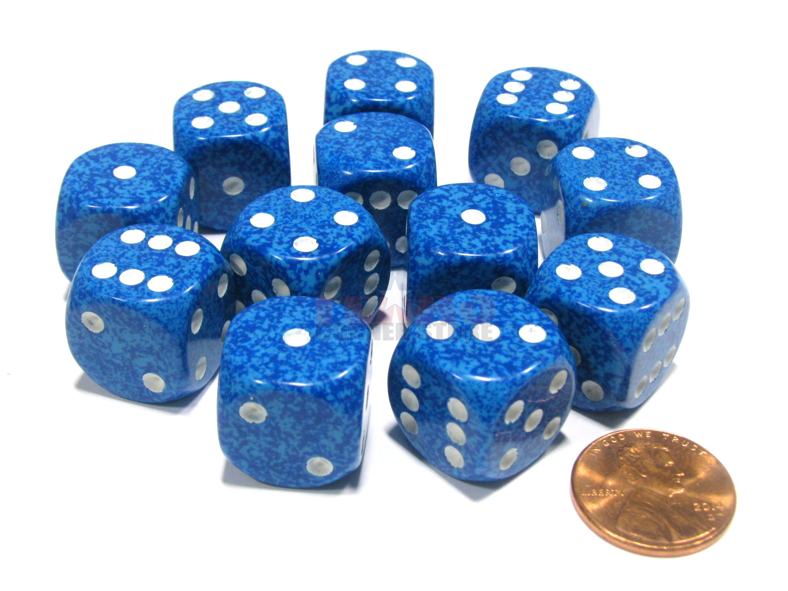16mm D6 Water 12 CHX25706 Chessex Manufacturing Speckled 