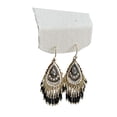 thumbnail image 4 of Pendientes colgantes Decoración Boho Drop Pendientes para Halloween Cosplay Negro, 4 of 8