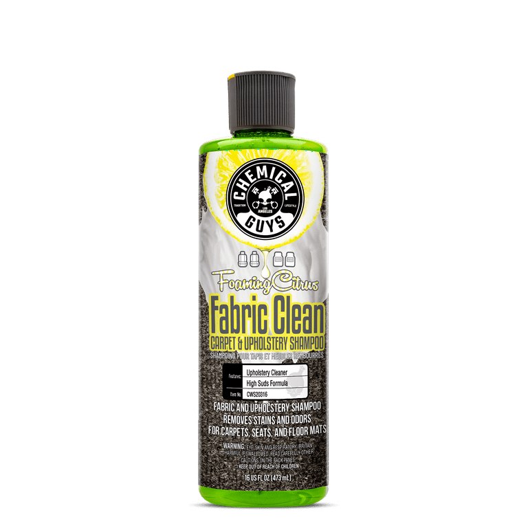 Chemical Guys 16 oz Car Detailing Cleaner, Foaming Citrus Fabric