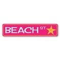thumbnail image 2 of Beach Street Novelty Sign, Metal Wall Decor - 4x18 inches, 2 of 4
