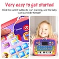 LNKOO Tablet Toy for 1 2 3 Years Old Girls Boys, Educational Learning