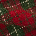 thumbnail image 5 of Holiday Time Red Plaid Rayon, Jute & Cotton Indoor Accent Rug 20" x 34", 5 of 7