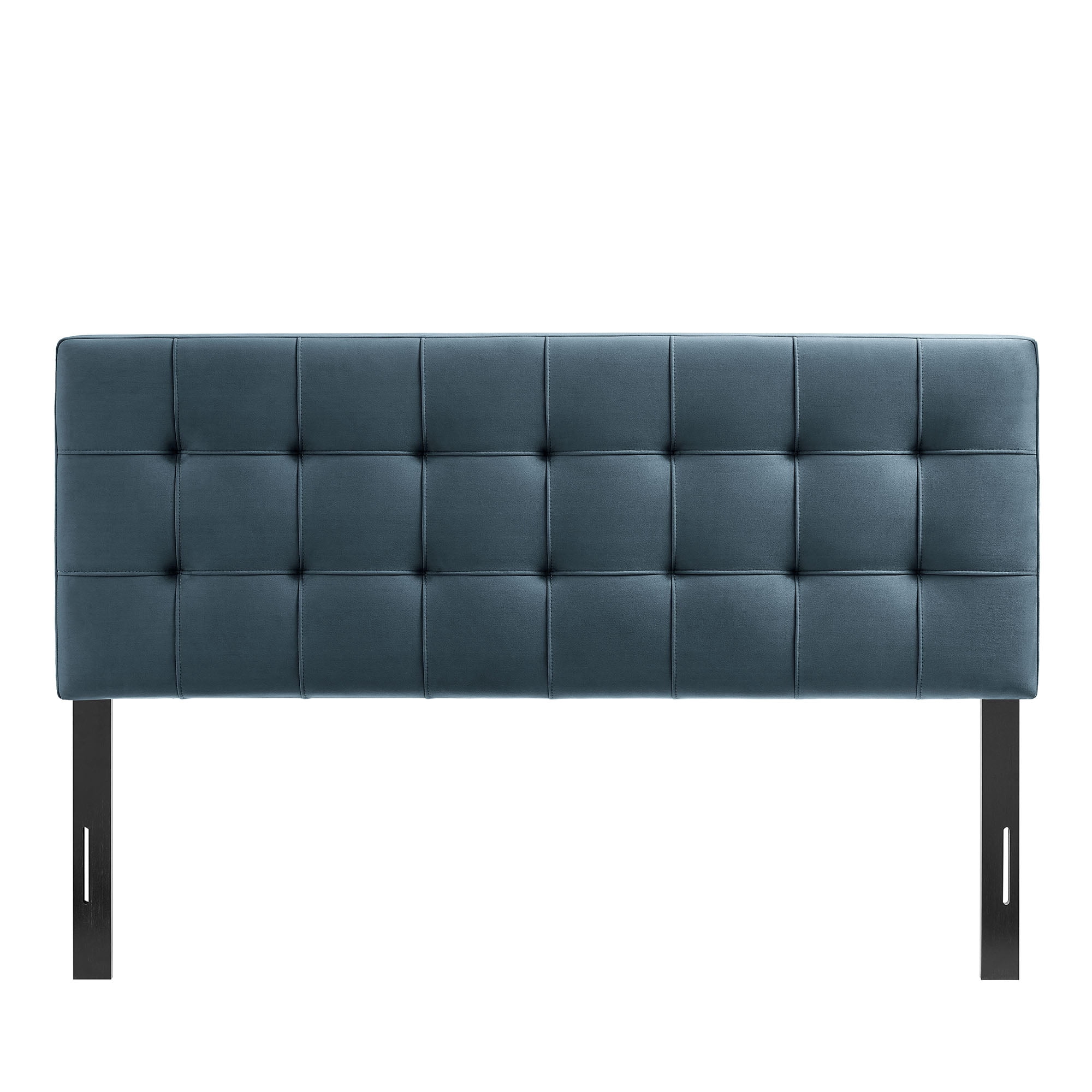 Lily Stain-Resistant Performance Velvet Full Size Headboard in Cadet Blue