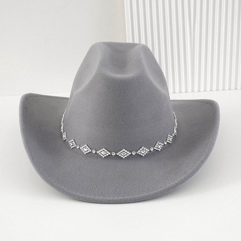 HJYCHN Western Cowboy Hat Bohemian Style Fedora with  display picture 1