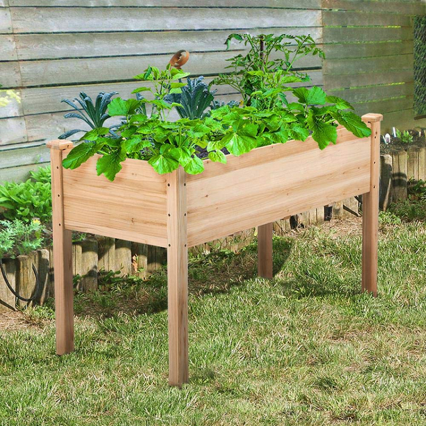 Kwan Heavy Duty Raised Garden Bed, Deck Vegetable Garden Kit