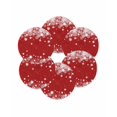 thumbnail image 7 of 15 Inch Round Placemats Set of 6, Red Snowflake Christmas Non Slip Heat Insulation PP Table Mats, Winter Xmas Star Snowflake Washable Place Mats for Kitchen Dining Party Table Decor, 7 of 7