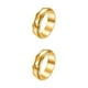 thumbnail image 2 of Minnieouse Anillo de moda ligero portátil de moda anillos de dedo resistente impermeable tamaño pequeño joyería hombres regalo Festival 7 oro 7 oro 2piezas, 2 of 6