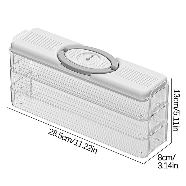 Birdeem Household Multi-Layer Quick Frost Dumplings Box Dumplings Eggs Box Side Door Fresh-Keeping Box Kitchen Food Refrigerator Storage Box