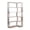 Light Gray, variant on White 5-Tier Corner Bookshelf,Extended 35" L-Shaped, Anti-Tip Open Storage