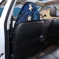 thumbnail image 4 of Uorisanigo Car Seat Towel Cover Fashion Auto Interior Floral Palm Leaf Blue Universal Front Seat Cover Anti-Slip Vehicle Seat Protector Universal Fit for Auto Truck Van SUV, 4 of 6