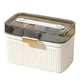 thumbnail image 1 of Caja De Medicina Familiar, Caja De Almacenamiento De Medicina De Doble Capa De Plástico, Organizador, Botiquín Doméstico Con Cerradura De Seguridad, Caja De Almacenamiento De, 1 of 8