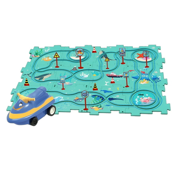 BESTSKY Race Tracks for Kids Ages 4-8,Creative Track Racing Tracks for Kids,Problem Solving Skills Race Track,Style1