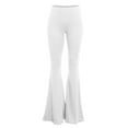 thumbnail image 4 of qolati Flare Leggings for Women Tummy Control Butt Lifting Wide Legs Workout Joggers Sweatpants Seamless High Waisted Bootcuts Yoga Pants, 4 of 6