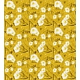 thumbnail image 3 of Ambesonne Hawaii Duvet Cover Sets, Flower Spring Blossom, 2-King, Earth Yellow Umber, 3 of 7