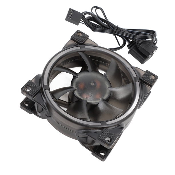 Ventilador de casos pwm de 80 mm, PWM Control Inteligente de Temperatura argb Caso Ventilador Bajo para Computadora