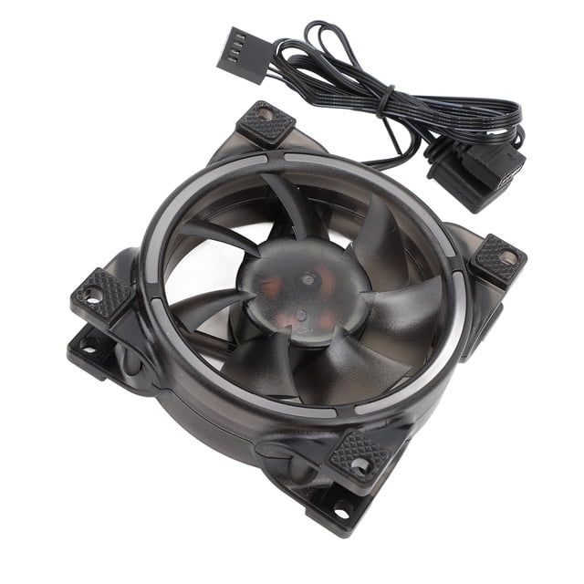Ventilador de casos pwm de 80 mm, PWM Control Inteligente de Temperatura argb Caso Ventilador Bajo para Computadora