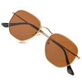 thumbnail image 1 of Gafas de sol HJSTES pequeñas polarizadas con montura hexagonal de metal, 1 of 9