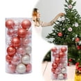 thumbnail image 2 of 30pcs 2.36 Inch Modern Christmas Balls Ornaments, Mini Xmas Tree Hanging Decorations Set for Christmas Brithday and Holiday Party Home Decor, 2 of 9