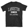thumbnail image 1 of Langston Oklahoma Classic Established Men's Cotton T-Shirt, 1 of 1