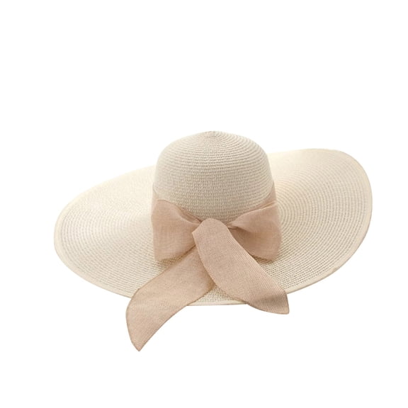 Straw Cowboy Hat Wide Brim Western Sun Hat for Festivals Travel