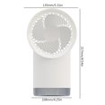 thumbnail image 3 of Mini ventilador con tanque de agua grande Ventilador USB para oficina en casa (blanco sin batería), 3 of 8