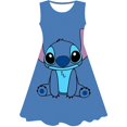 thumbnail image 1 of Disney Stitch Cartoon Print Baby Children Girls Kids Stitch Dress Cute Birthday Party Princess Christmas Dress for Baby Girls3T Gao Jinjia LED, 1 of 2
