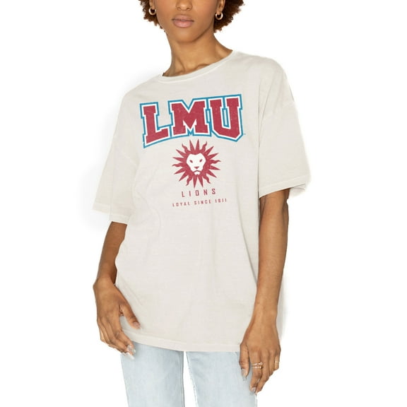 Women's Gameday Couture White Loyola Marymount Lions Get Goin' Oversized T-Shirt