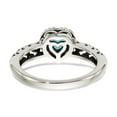 thumbnail image 6 of Shey Couture Sterling Silver with 14K Accent Antiqued Blue Topaz Heart Ring, 6 of 7