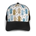 thumbnail image 3 of Xecao Cartoon Poodle Dog print unisex vintage washed baseball cap, a soft and adjustable hat perfect for any casual style., 3 of 5
