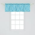 thumbnail image 2 of Ambesonne Cloud Valance Pack of 2, Outline Cumulus Spring Season, 54"X18", Blue Pale Blue White, 2 of 4