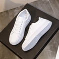 thumbnail image 4 of Chaussures Blanches à Semelles Épaisses pour Femmes Printemps et Automne Mode Tout-Aller Bout Rond Chaussures de Rue, 4 of 5