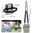 thumbnail image 3 of HAWEE Multifunction Phone Bag One Shoulder Phone Waist Bag Diagonal Cross Bag Smart Phone Case Outdoor Bag Triple Zip Hipster, 3 of 6