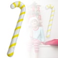 thumbnail image 1 of Binwennn Inflatable Candy Canes Balloons For Christmas Candy Cane Decorations Large Pool Floats Outdoor Candy Canes Balloons For Candy Cane Christmas Decorations Blunt Inflatable Bag Inflatable 10ft, 1 of 4