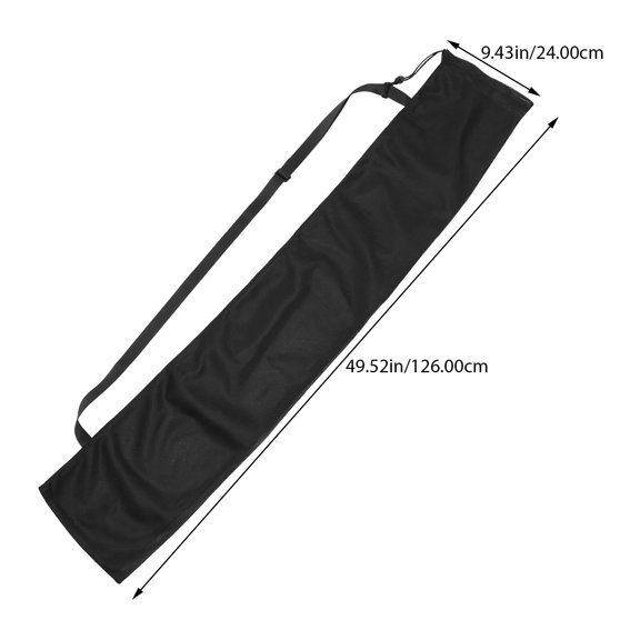 Raindrops Convenient Paddle Pouch Adjustable Bag Oar Storage for Kayak Black
