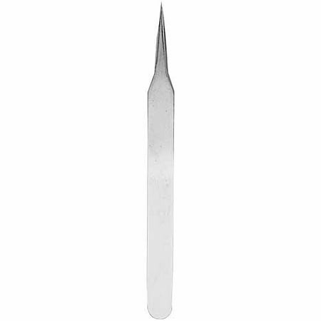 General Tools 410 Industrial Tweezer, 4-1/4 in L Smooth/Sharp/Narrow, Stainless Steel