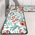 thumbnail image 2 of Kitchen Rugs Sets Of 2,Pioneer Flower Floral Print Pattern Anti Fatigue Kitchen Mat Rugs Non Slip Washable,Decorative Kitchen Floor Mats for Kitchen,Sink,Laundry,17"x47"+17"x47", 2 of 5