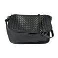 thumbnail image 1 of Pre-Owned BOTTEGA VENETA Shoulder Bag Intrecciato Leather Black Women's z4915 (Good), 1 of 5