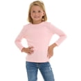 thumbnail image 2 of Cudlie Toddler Girls’ 5-Pack Long Sleeve Tees, Cotton Blend Crewnecks in Stylish Modern Colors, Sizes 12M–4T, 2 of 12