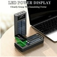 thumbnail image 2 of Power Bank Solar Charger 20000mAh Portable Charger,Solar Power Bank,External Battery Pack Fast Charger Built-in Super Bright Flashlight,with Five Outputs and Three Inputsso, 2 of 8