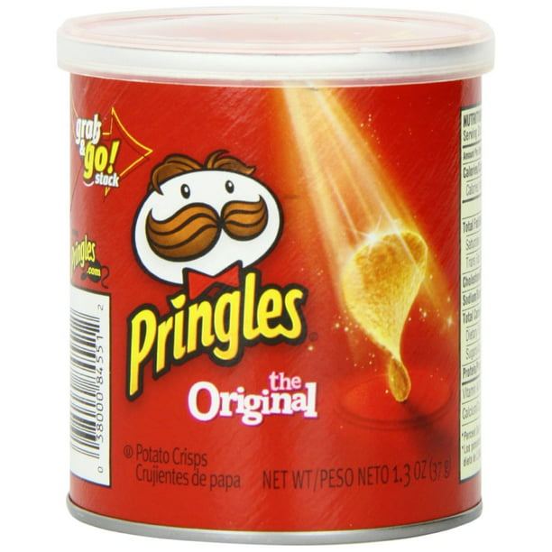Pringles Original Potato Chips, 1.3 Oz (Pack of 12) - Walmart.com ...