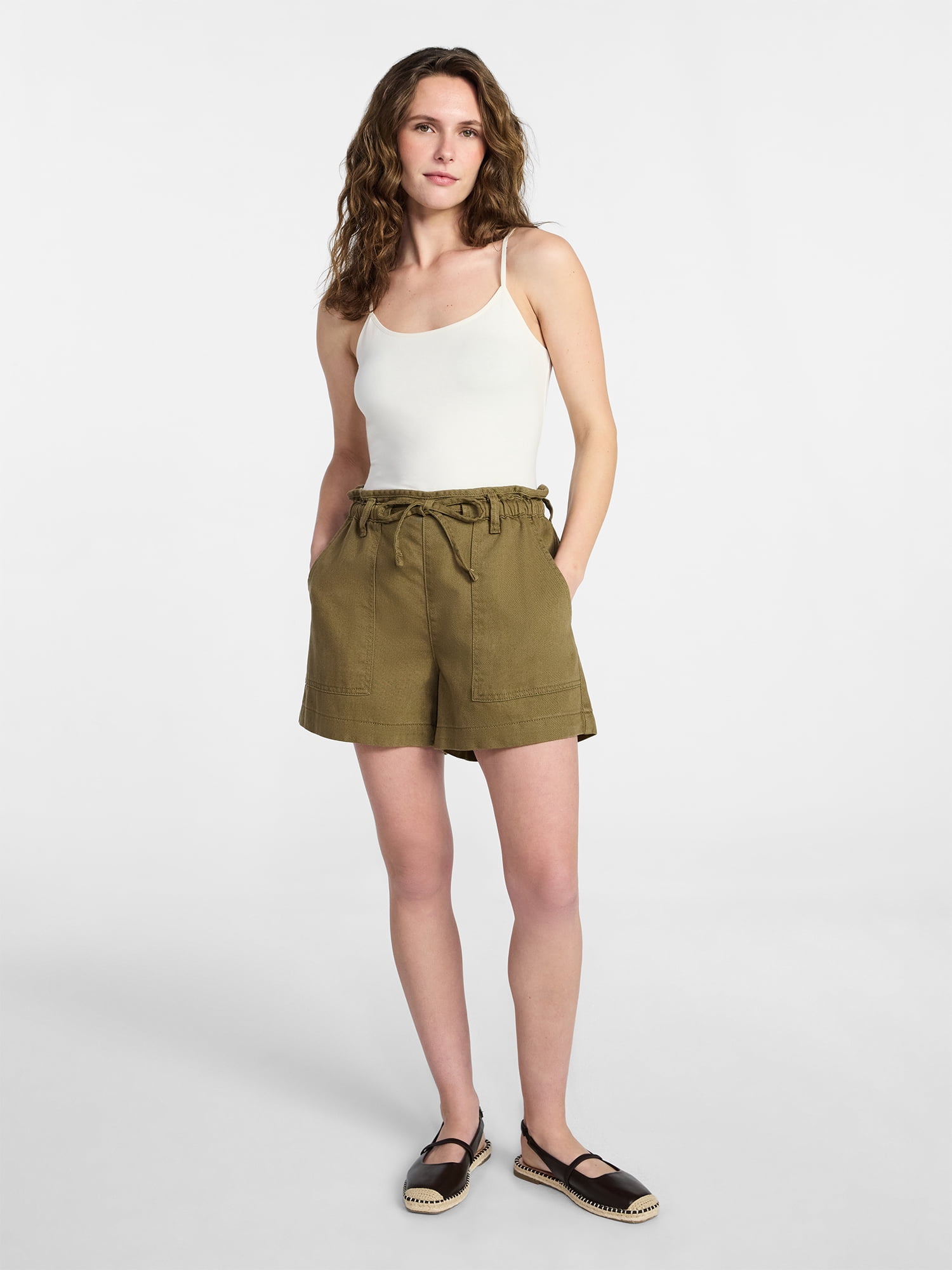 Time and Tru Women’s Adjustable Strap Cami, Sizes XS-XXXL