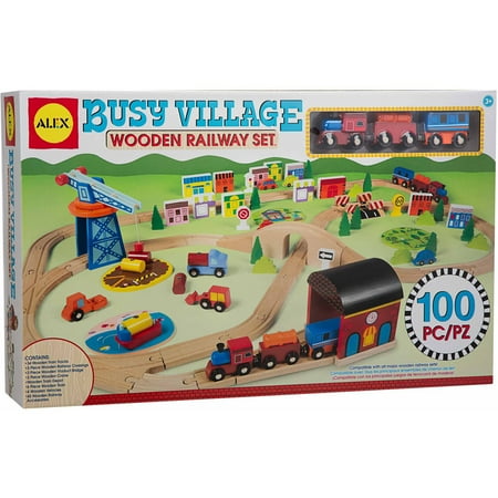 ALEX Toys Busy Village Wooden Railway Set - Walmart.com ALEX Toys Busy Village Wooden Railway Set - Walmart.com