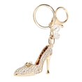 thumbnail image 1 of Porte-clés pour femmes, forme de talons hauts, pendentif compact et élégant pour décoration de sac à main, rouge, 1 of 4